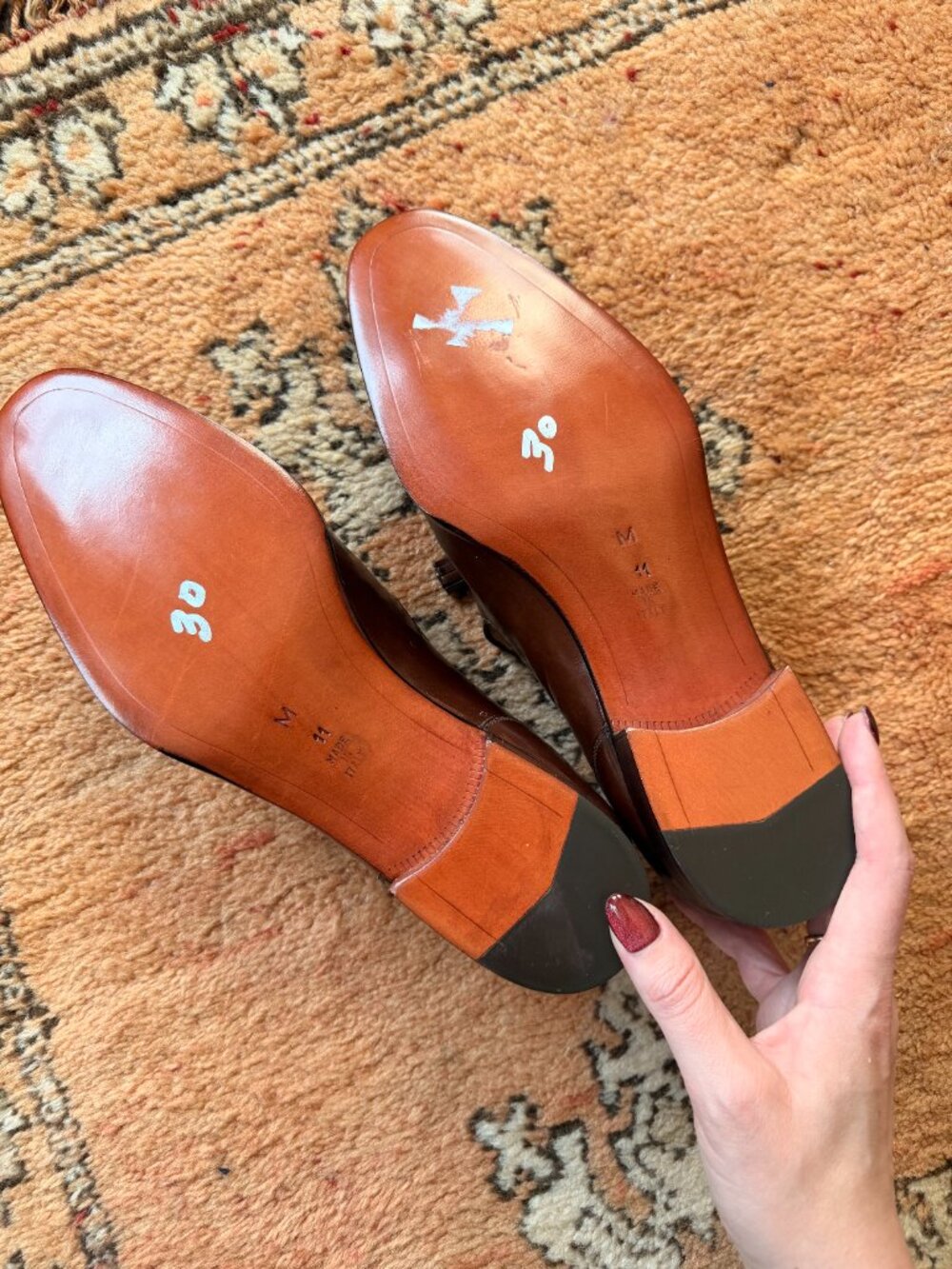 NEW Bally Hamilton Men's Brown Leather Tassel Loafers | Made in Italy | Size 11 - Picture 6 of 6